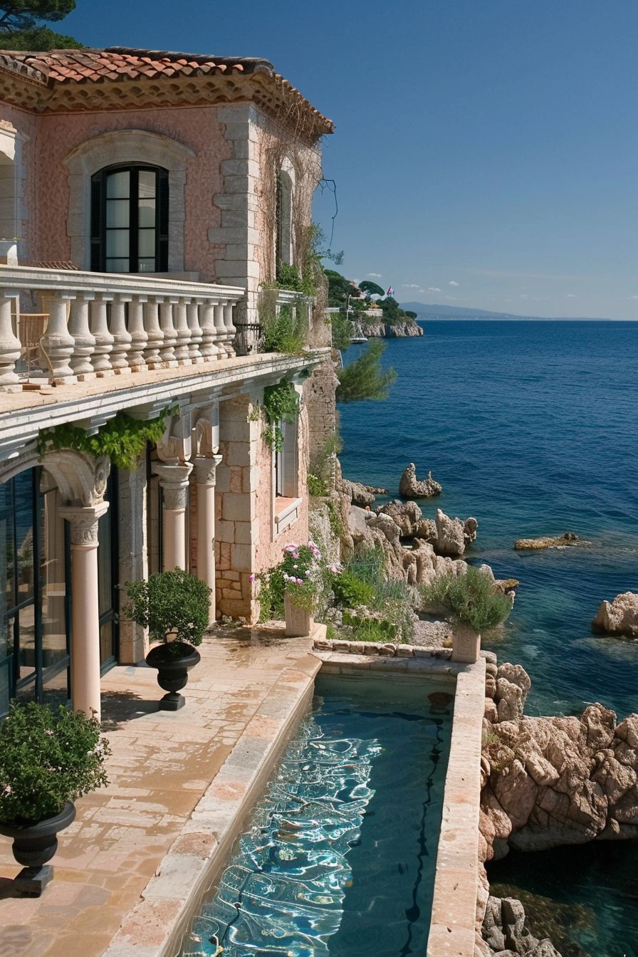 Billionaire Travel Circuit chateau overlooking the Mediterranean Sea in the South of France