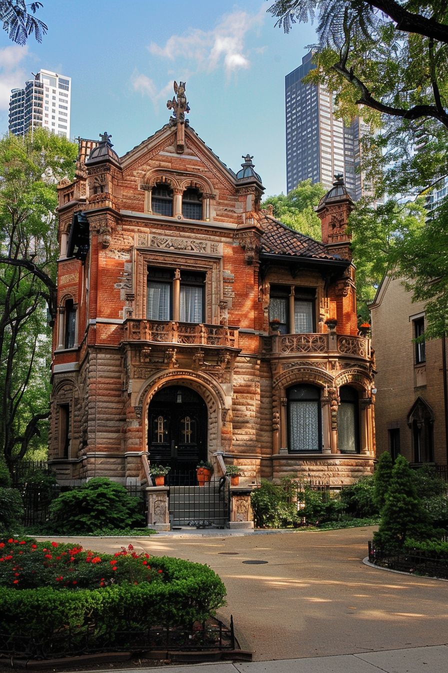 an old money brick house in Chicago's gold coast