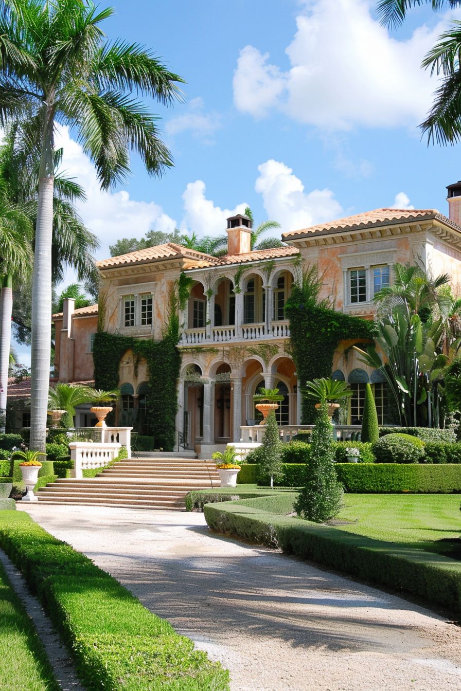 an old money mansion in Palm Beach florida